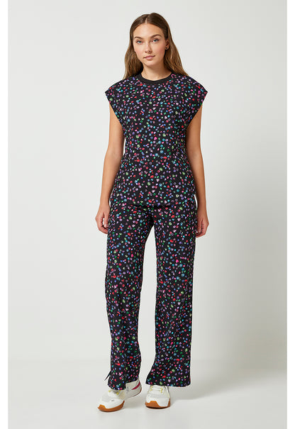 AMP MC00015 Printed Dolman Top Sparkling Jewels