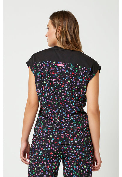 Amp MC00015 Women's Printed Dolman Scrub Top image 4