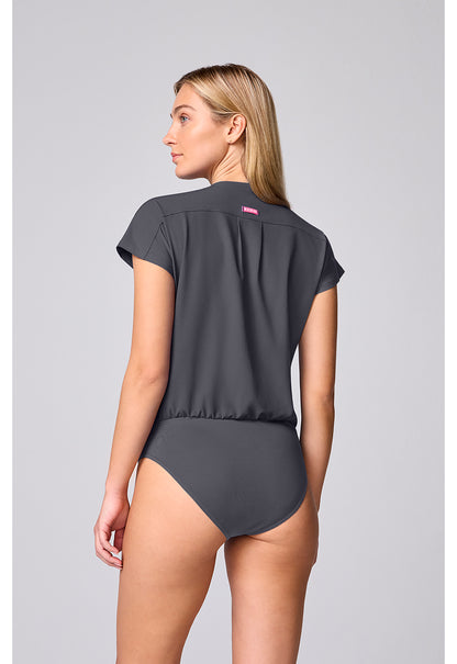 Amp MC00017 Women's One Pocket Bodysuit Pewter