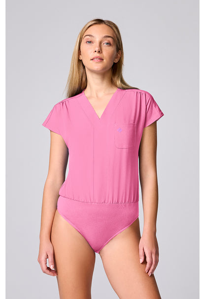 Amp MC00017 Women's One Pocket Bodysuit Pixel Pink