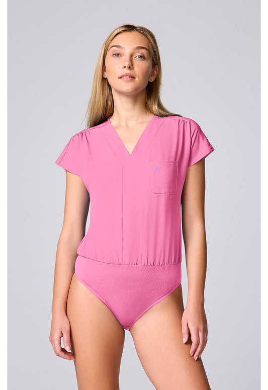 Amp MC00017 Women's One Pocket Bodysuit Pixel Pink