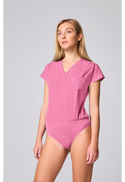 Amp MC00017 Women's One Pocket Bodysuit Pixel Pink