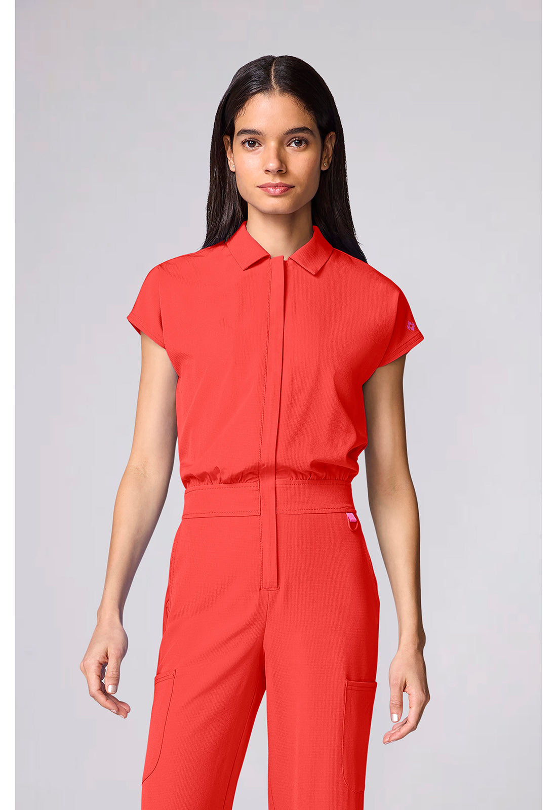 Amp MC00018 Women's Dolman Wide Leg Jumpsuit One In A Melon