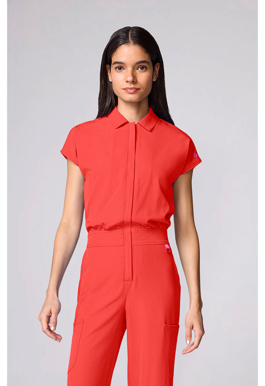 Amp MC00018 Women's Dolman Wide Leg Jumpsuit One In A Melon