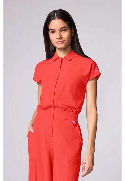 Amp MC00018 Women's Dolman Wide Leg Jumpsuit One In A Melon