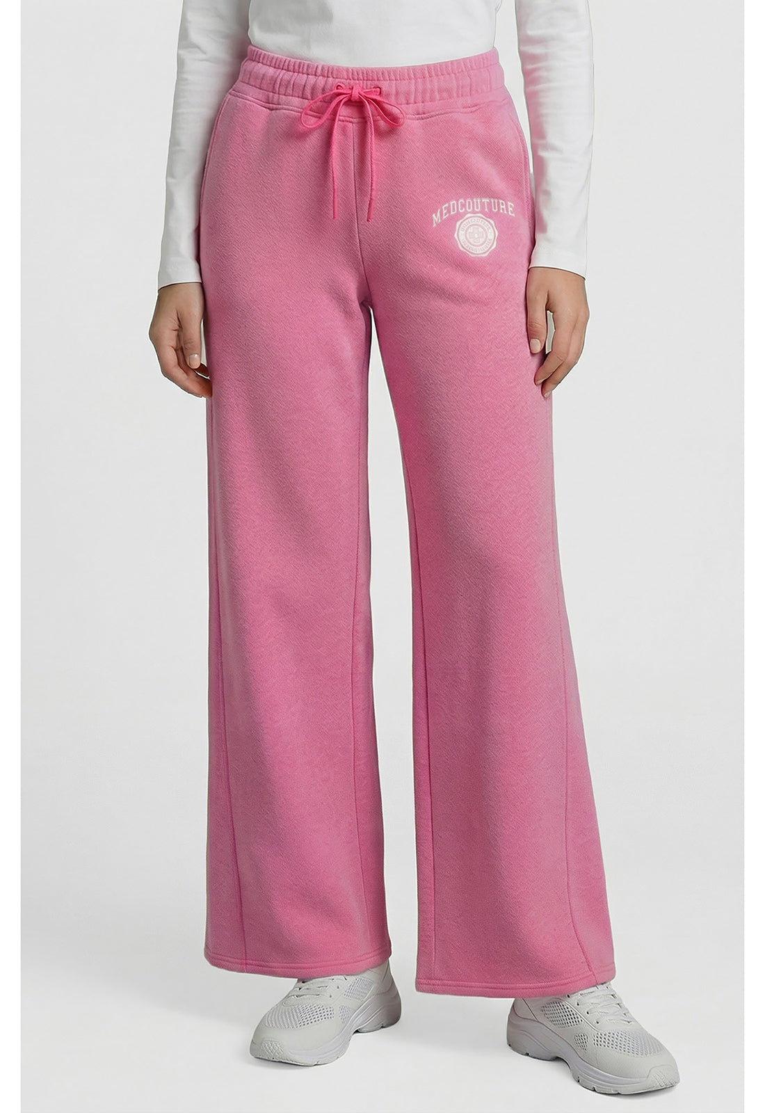 Lifestyle MC00024 Women's Drawstring Wide Leg Scrub Pants image 1