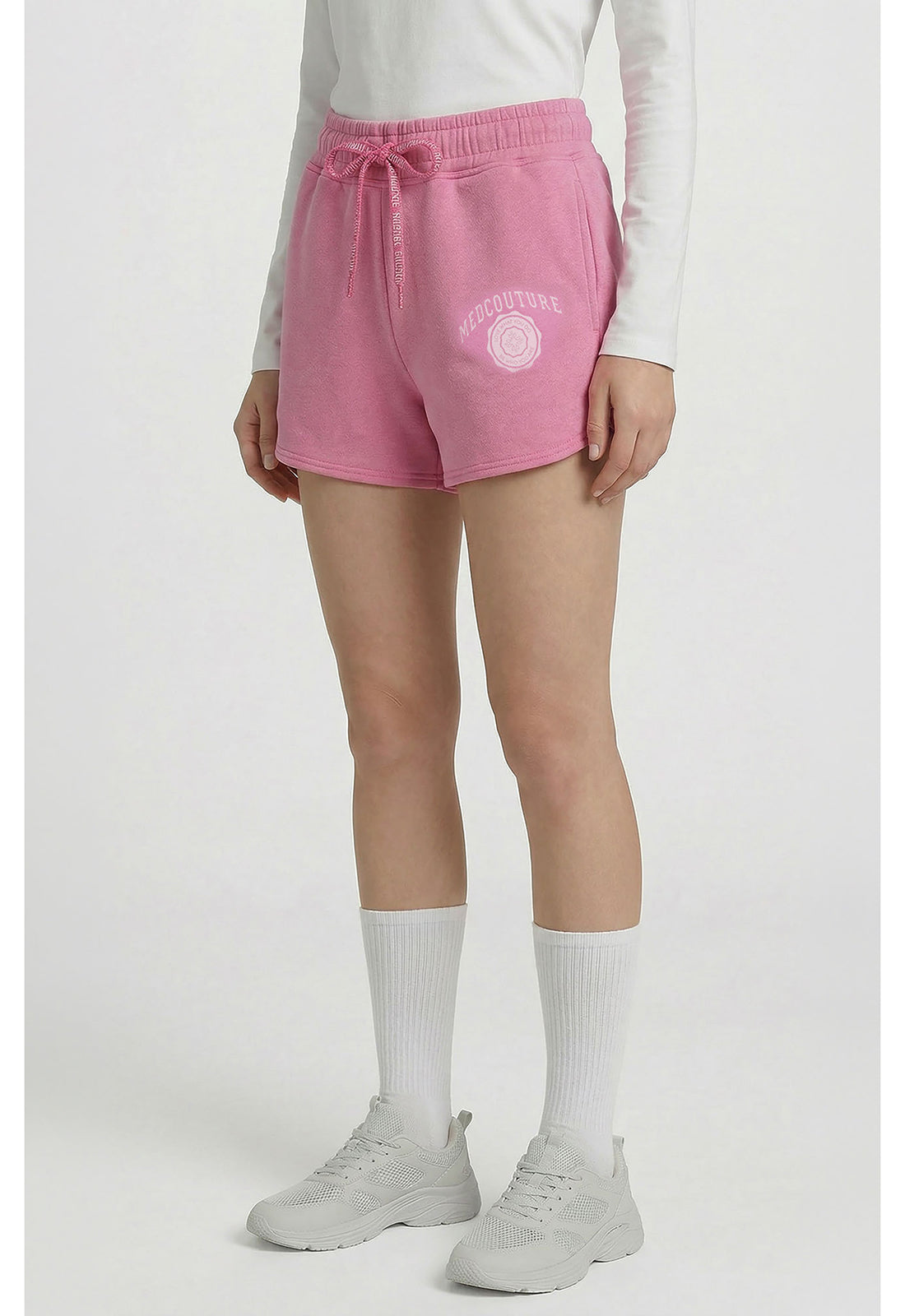 Lifestyle MC00025 Women's Drawstring Short Pink Power Heather
