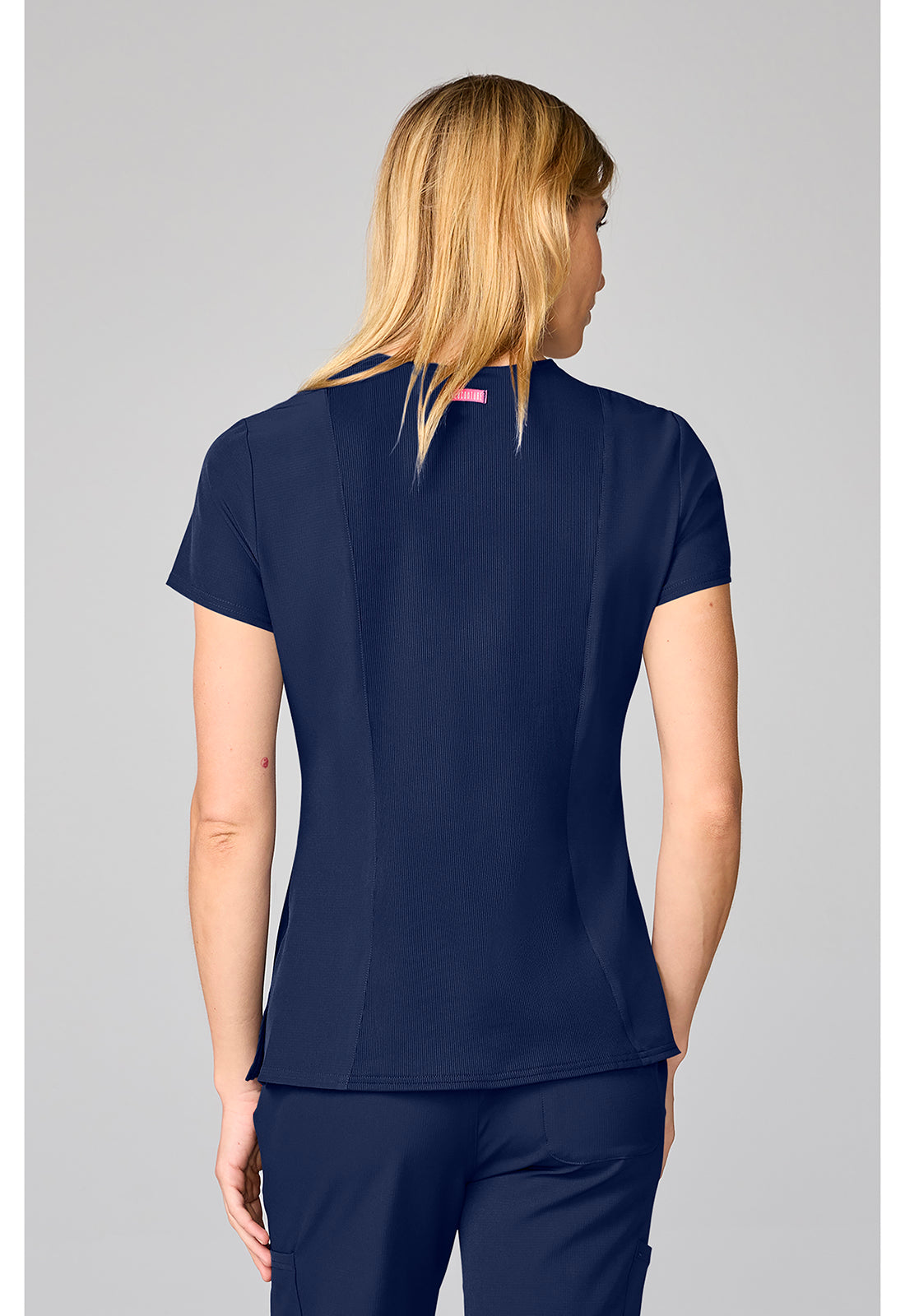 Amp MC00027 Women's Four Pocket Round Neck Scrub Top image 4