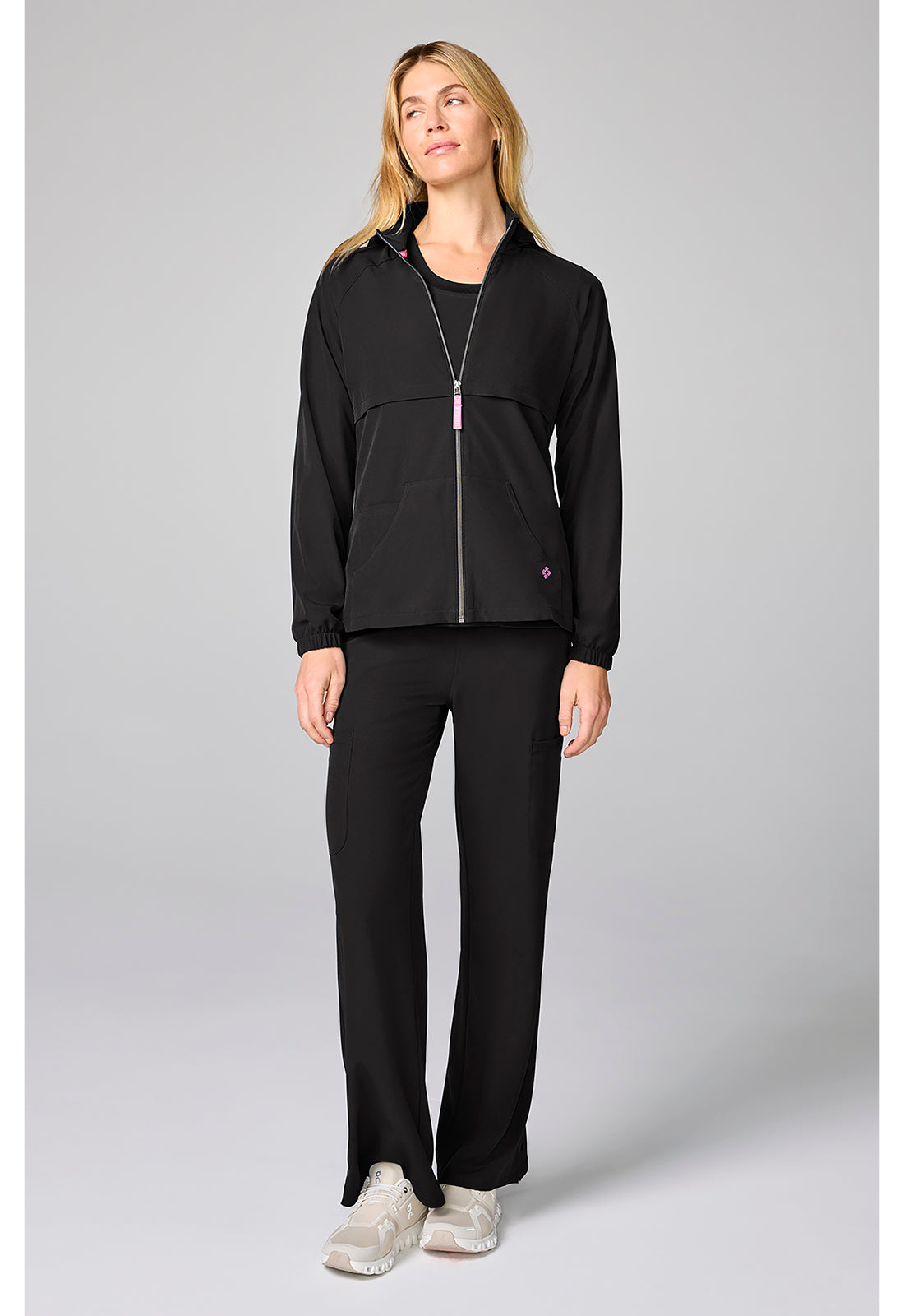 Amp MC00028 Women's Warm Up Jacket Black