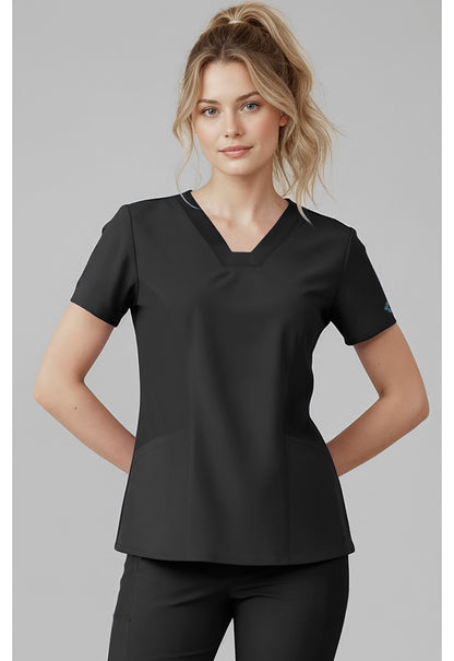 Insight MC00077 Women's V-Neck Scrub Top Black