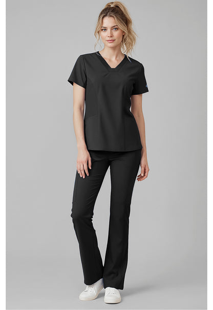 Insight MC00077 Women's V-Neck Scrub Top Black