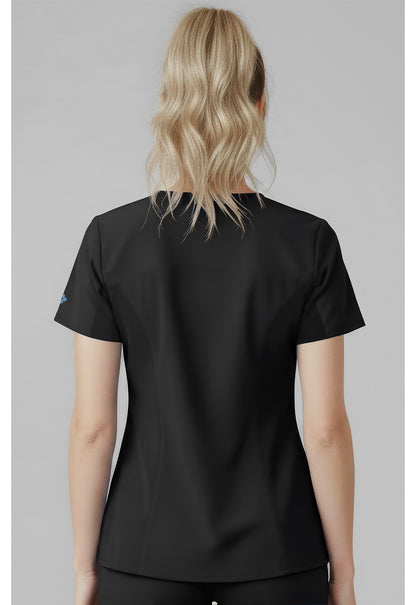 Insight MC00077 Women's V-Neck Scrub Top Black