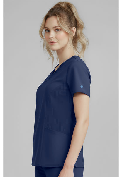 Insight MC00077 Women's V-Neck Scrub Top Navy