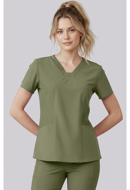 Insight MC00077 Women's V-Neck Scrub Top Olive