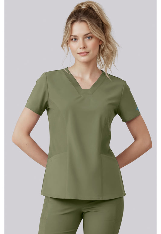 Insight MC00077 Women's V-Neck Scrub Top Olive