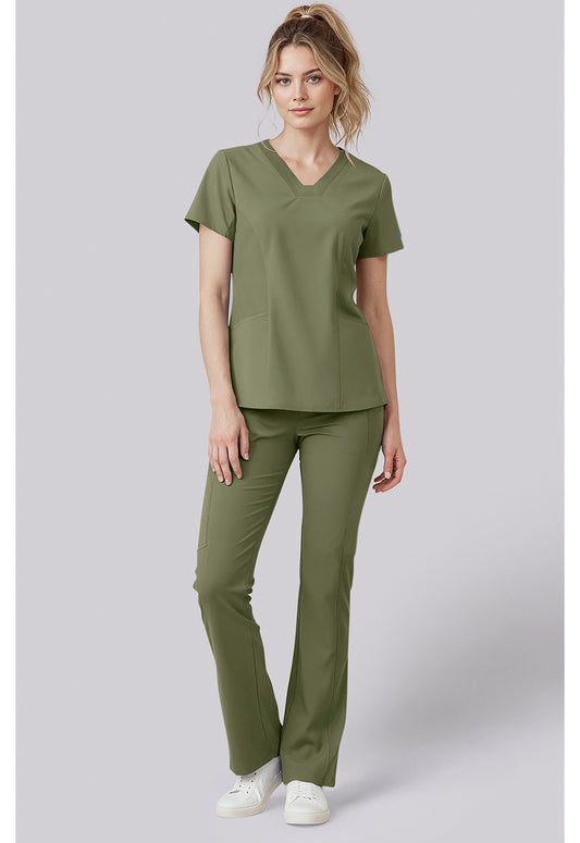 Insight MC00077 Women's V-Neck Scrub Top Olive