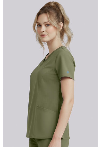 Insight MC00077 Women's V-Neck Scrub Top Olive