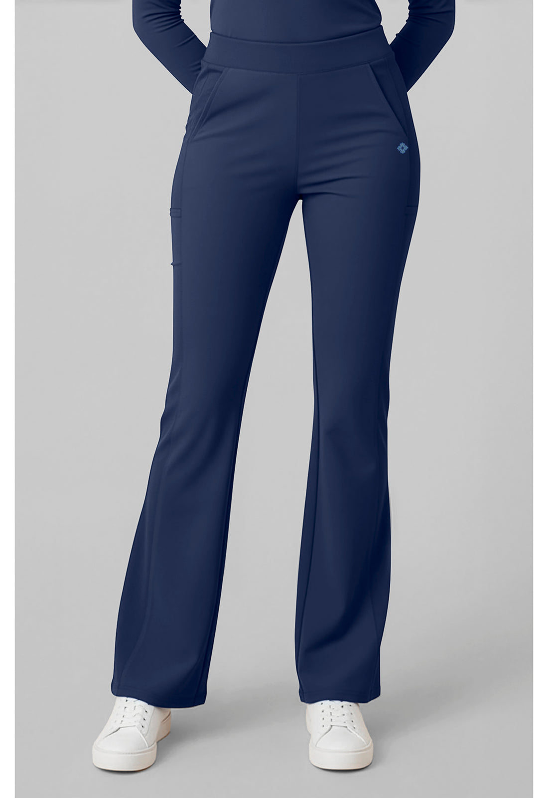 Insight MC00078 Women's Flare Leg Scrub Pants Navy