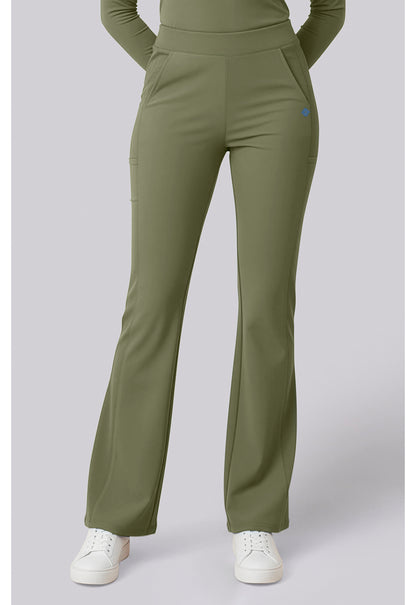 Insight MC00078 Women's Flare Leg Scrub Pants Olive