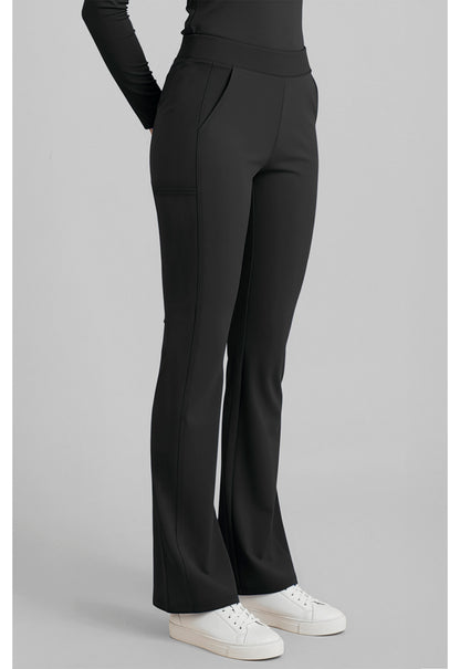Insight MC00078 Women's Flare Leg Scrub Pants Black