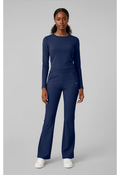 Insight MC00078 Women's Flare Leg Scrub Pants Navy