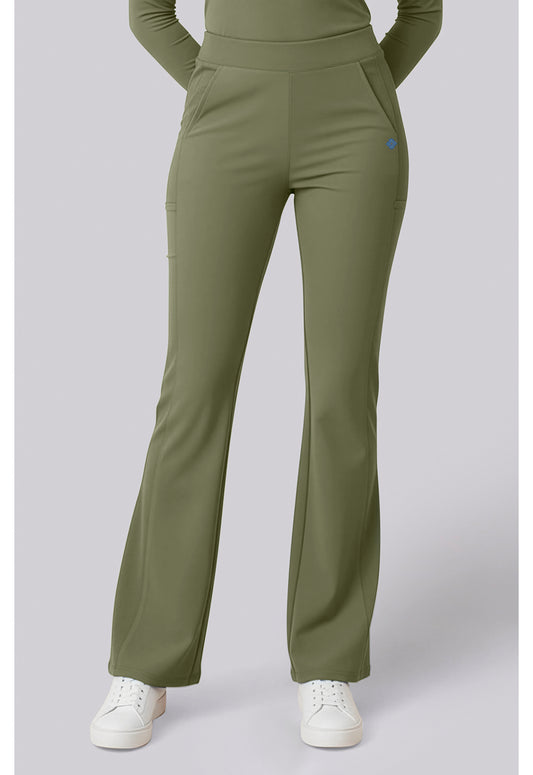 Insight MC00078 Women's Flare Leg Scrub Pants Olive
