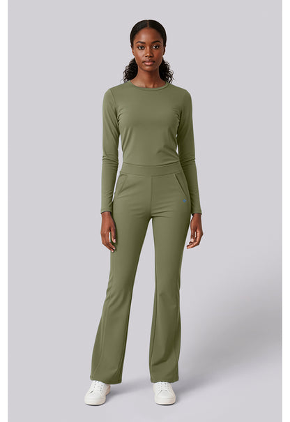 Insight MC00078 Women's Flare Leg Scrub Pants Olive