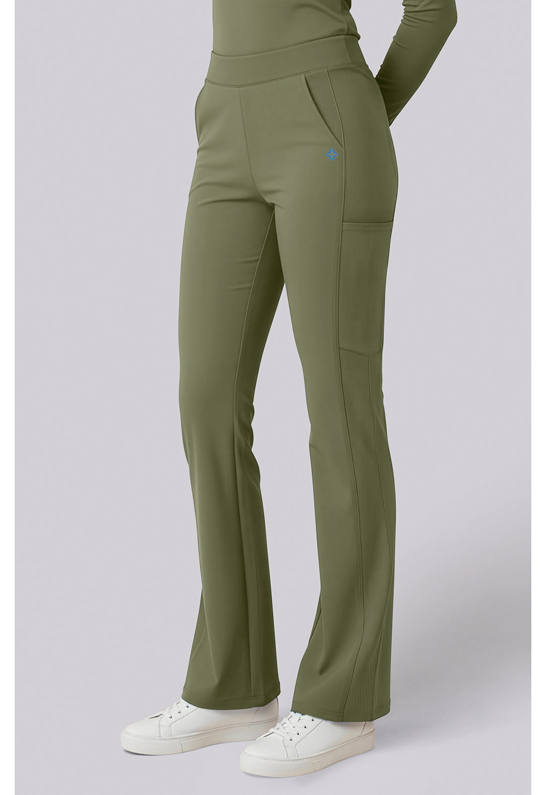 Insight MC00078 Women's Flare Leg Scrub Pants Olive