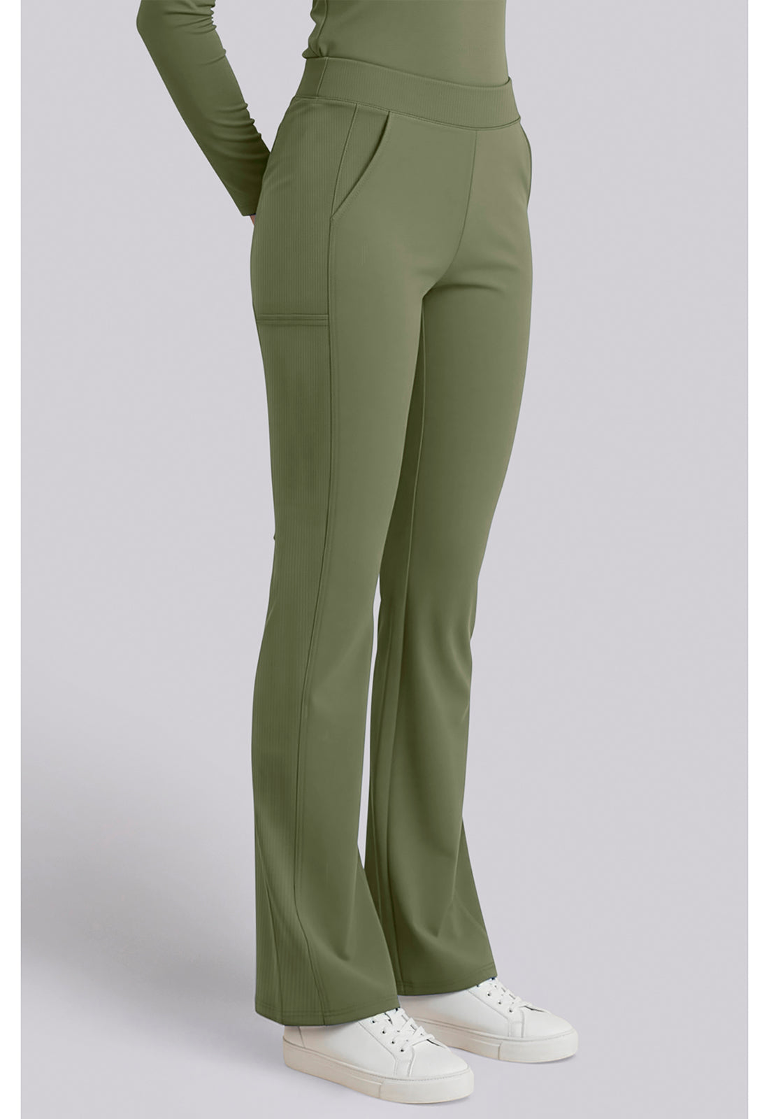 Insight MC00078 Women's Flare Leg Scrub Pants Olive