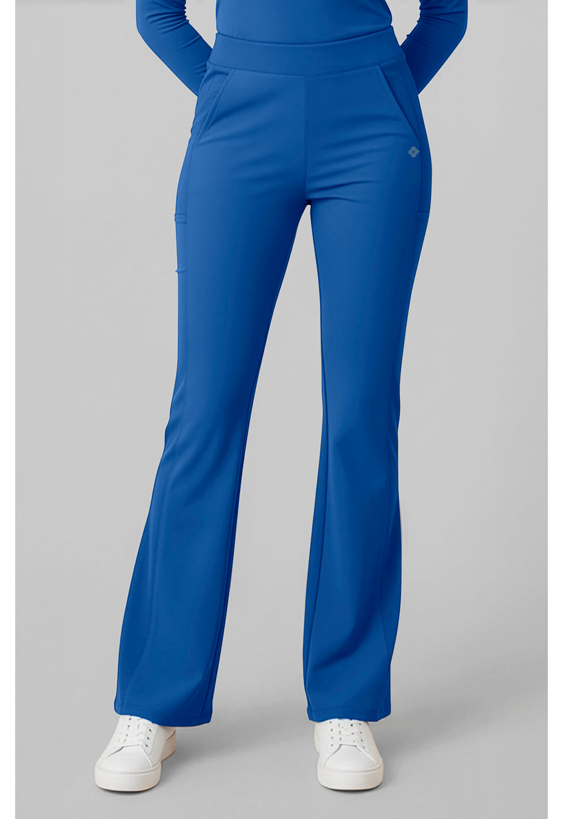 Insight MC00078 Women's Flare Leg Scrub Pants Royal