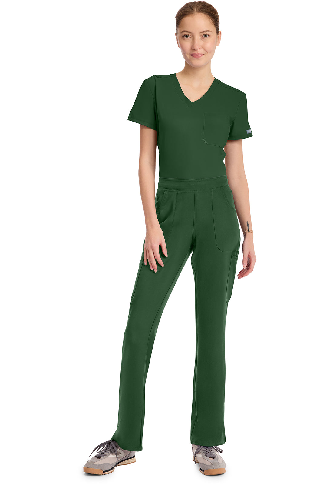 Insight MC010 Women's Mid Rise Flare Leg Pants Hunter Green