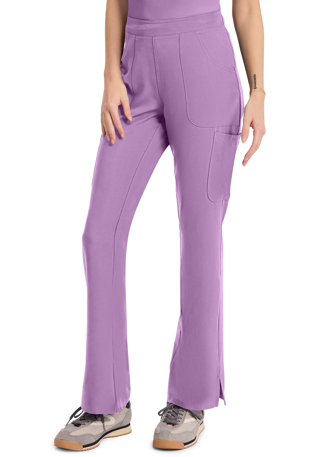 Insight MC010 Women's Mid Rise Flare Leg Pants Lilac