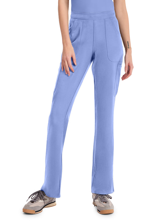 Insight MC010 Women's Mid Rise Flare Leg Scrub Pants Ciel