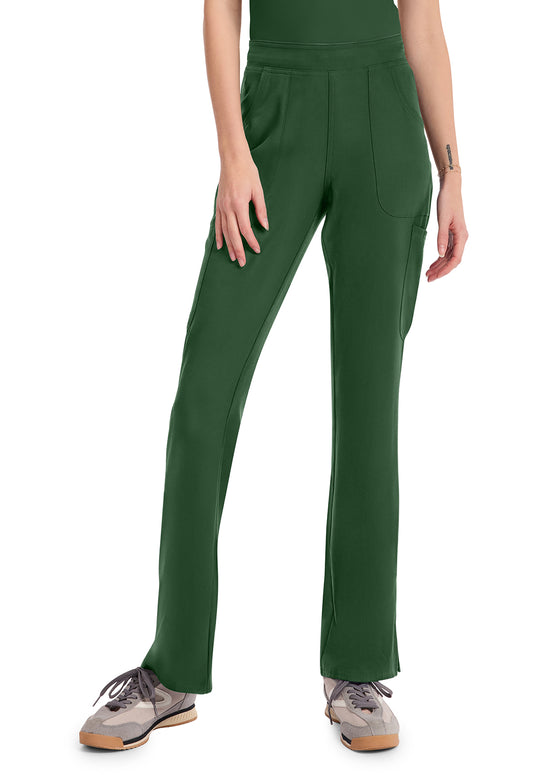 Insight MC010 Women's Mid Rise Flare Leg Scrub Pants Hunter Green
