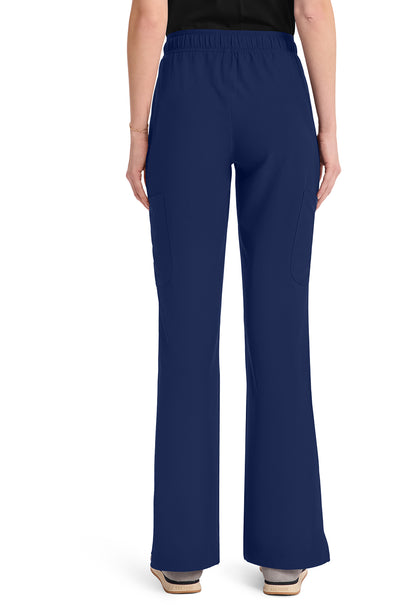 Insight MC010 Women's Mid Rise Flare Leg Pants Navy