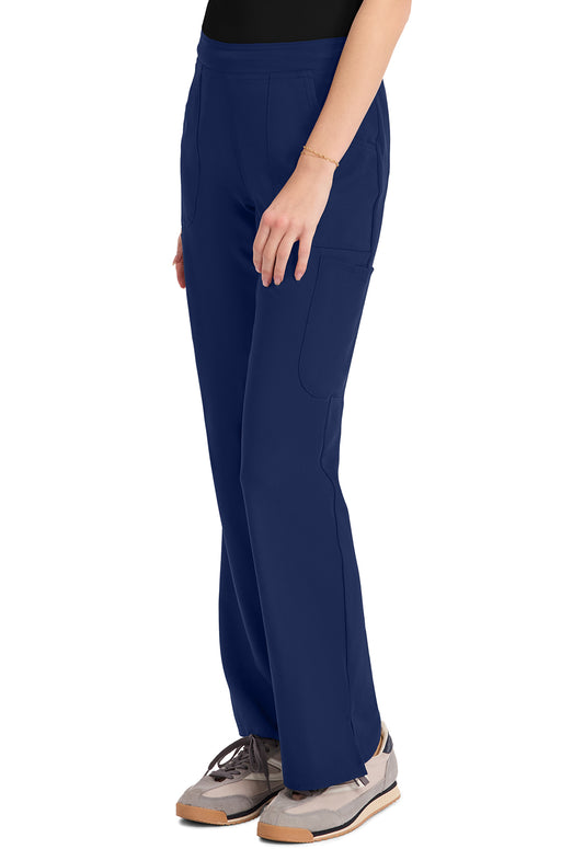 Insight MC010 Women's Mid Rise Flare Leg Pants Navy