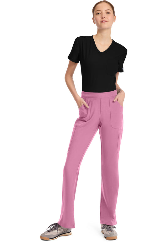 Insight MC010 Women's Mid Rise Flare Leg Scrub Pants Taffy Pink