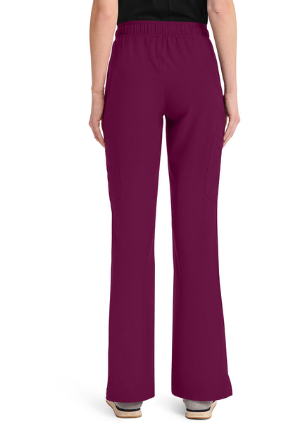 Insight MC010 Women's Mid Rise Flare Leg Pants Wine Image