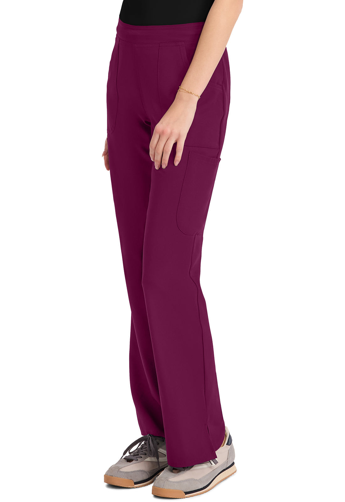 Insight MC010 Women's Mid Rise Flare Leg Scrub Pants image 3