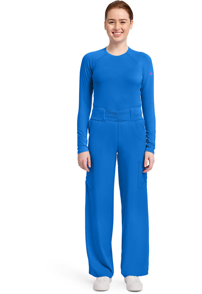 Insight MC011 Women's 5-Pocket Ruched Wide Leg Pants Royal