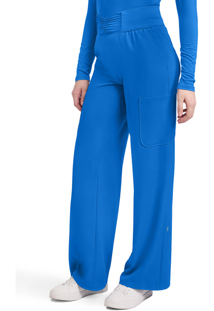 Insight MC011 Women's 5-Pocket Ruched Wide Leg Pants Royal