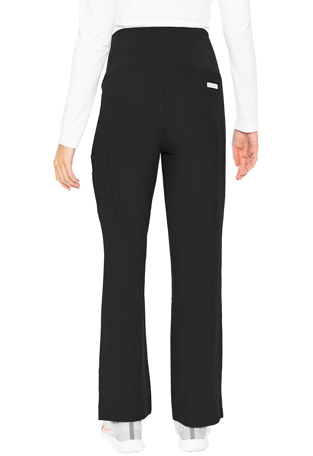 Touch MC028 Maternity Pants Black Model Image Back | Med Couture