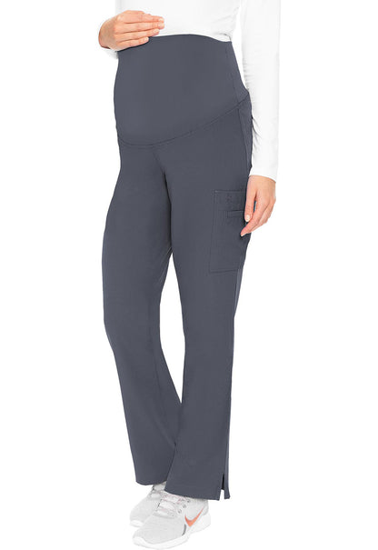 Touch MC028 Maternity Pants Pewter Model Image Front | Med Couture