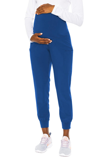 Touch MC029 Maternity Jogger Royal Model Image Front | Med Couture