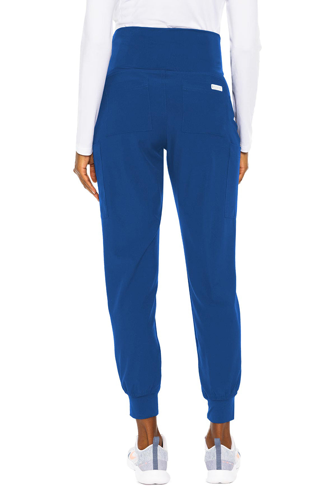 Touch MC029 Maternity Jogger Royal Model Image Back | Med Couture