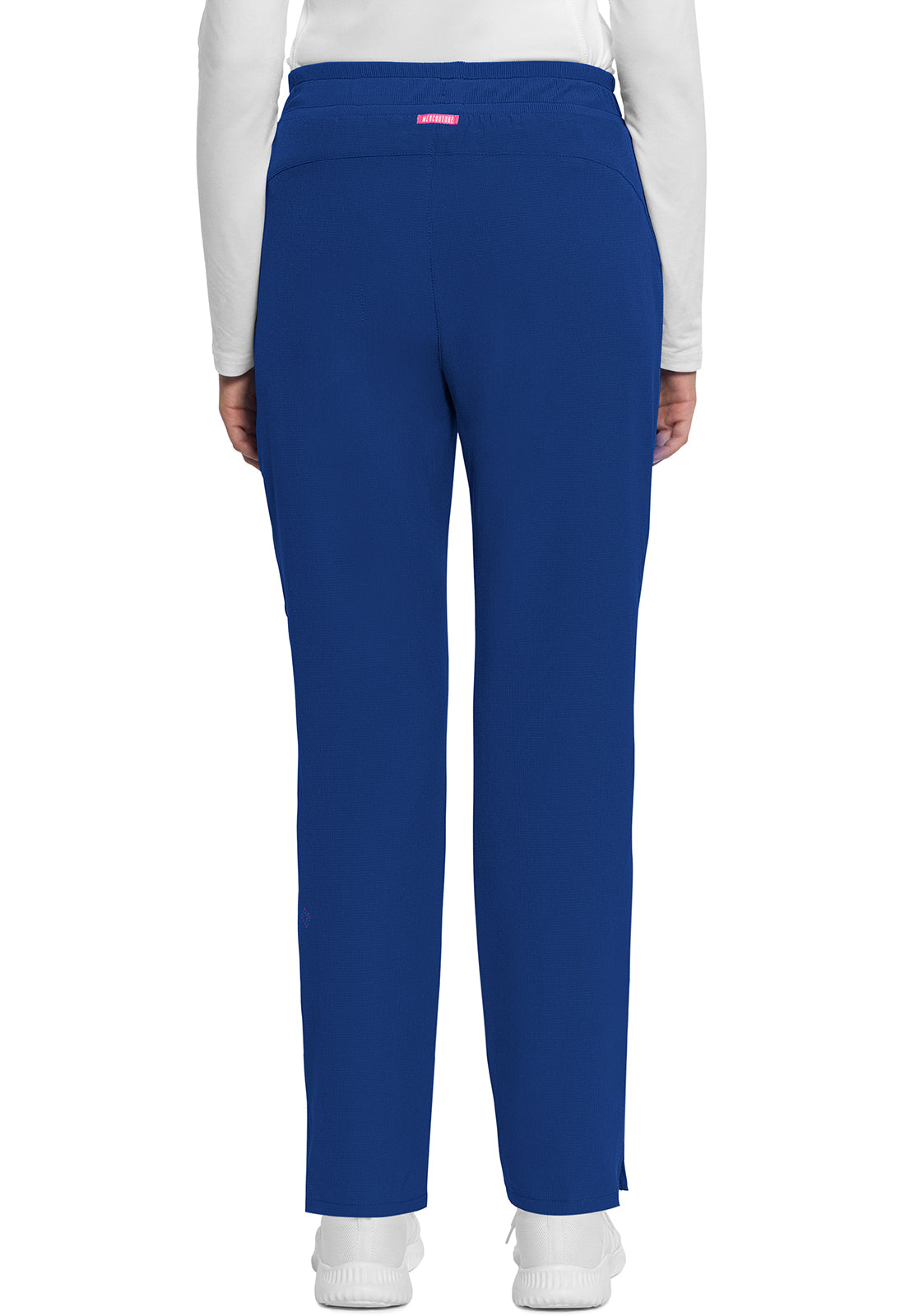 AMP MC101 Mid Rise Drawstring Tapered Leg Pants Royal Model Image Back | Med Couture