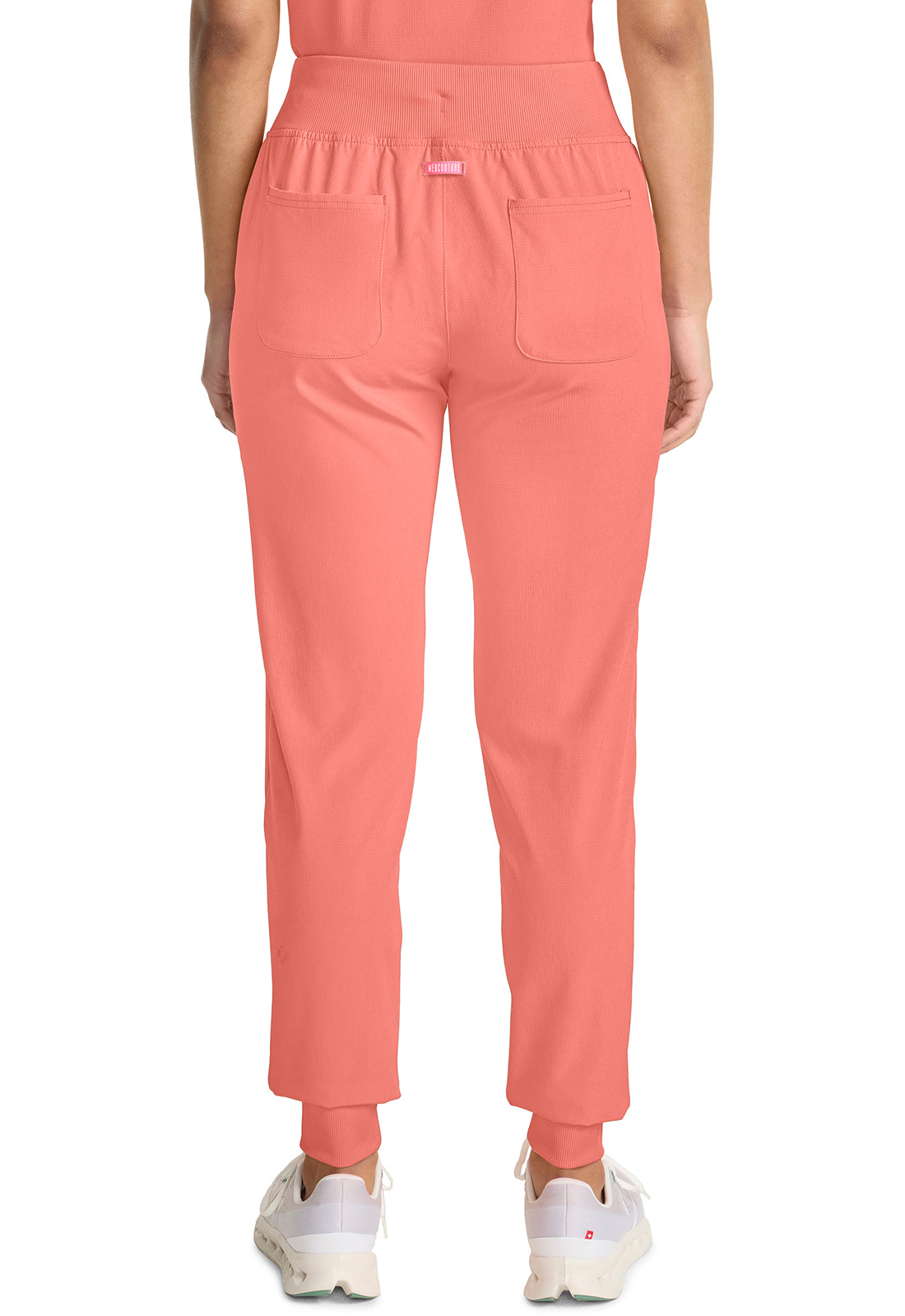 AMP MC102 Mid Rise Jogger Coral Fusion Model Image Back | Med Couture