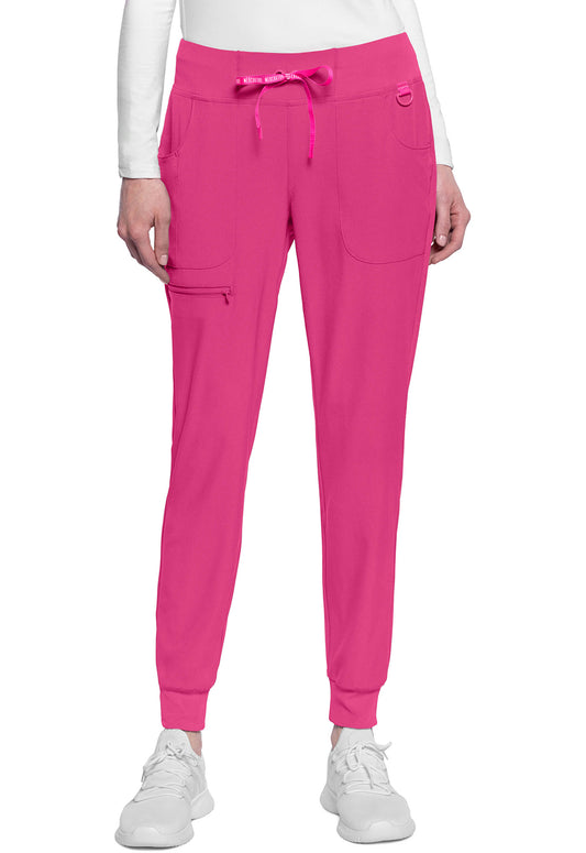 AMP MC102 Mid Rise Jogger Pink Power Model Image Front | Med Couture