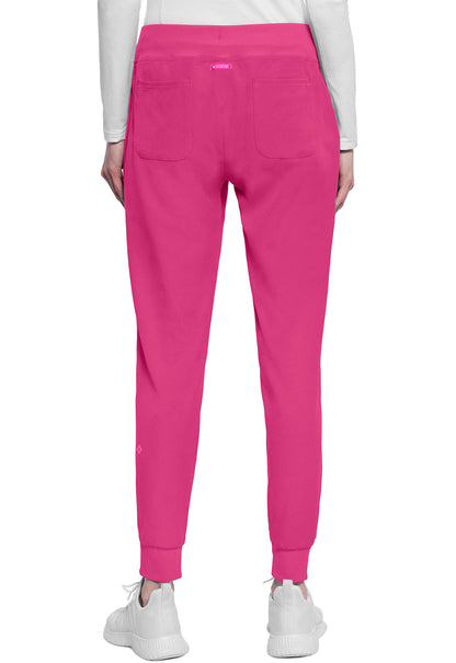 AMP MC102 Mid Rise Jogger Pink Power Model Image Back | Med Couture