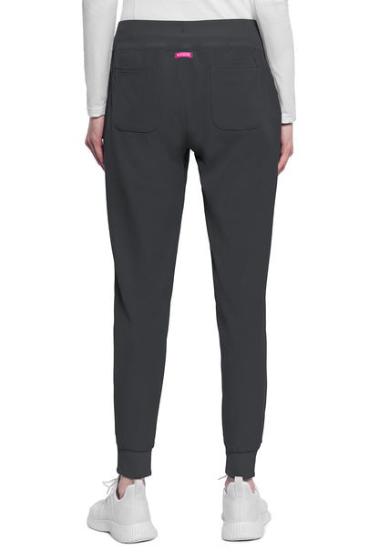 AMP MC102 Mid Rise Jogger Pewter Model Image Back | Med Couture